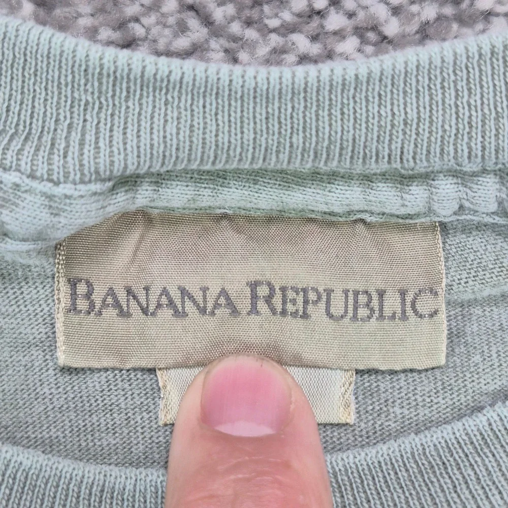 Vintage Banana Republic T-Shirt Mens Medium Green Single Stitch Made in USA